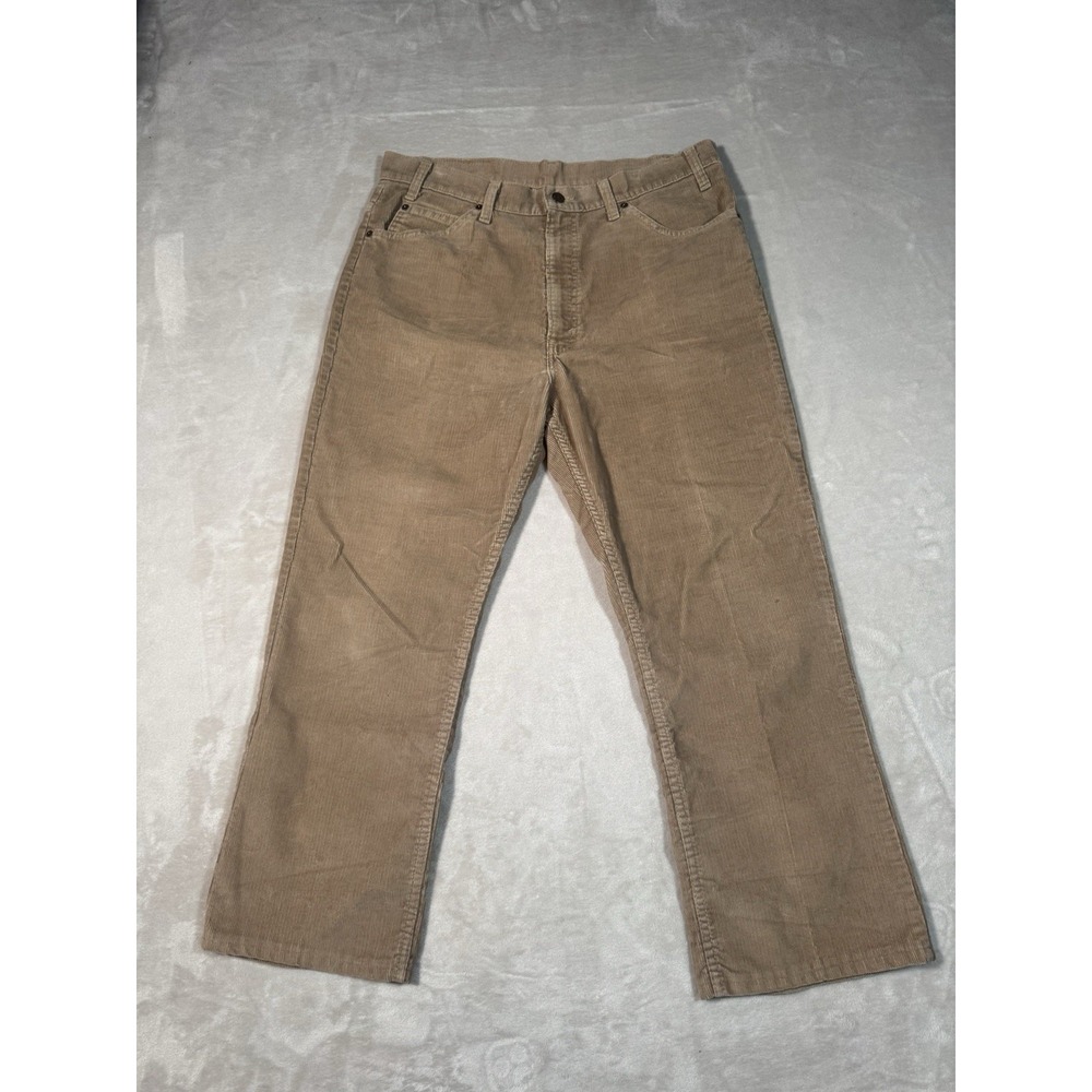 Vintage 80s Levis 517 Corduroy Pants Size 34x28 Brown Bootcut Flare